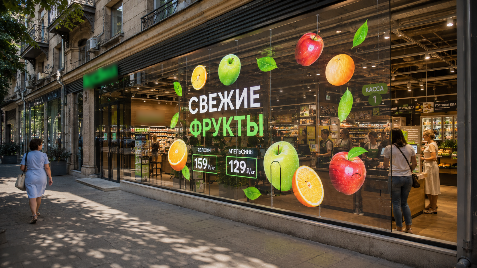 Витрины магазинов